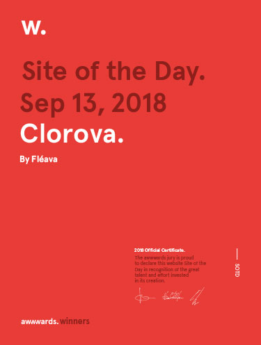 Awwwards Site of the Day — Clorova by Fleava