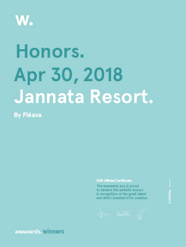 Awwwards Honors — Jannata by Fleava